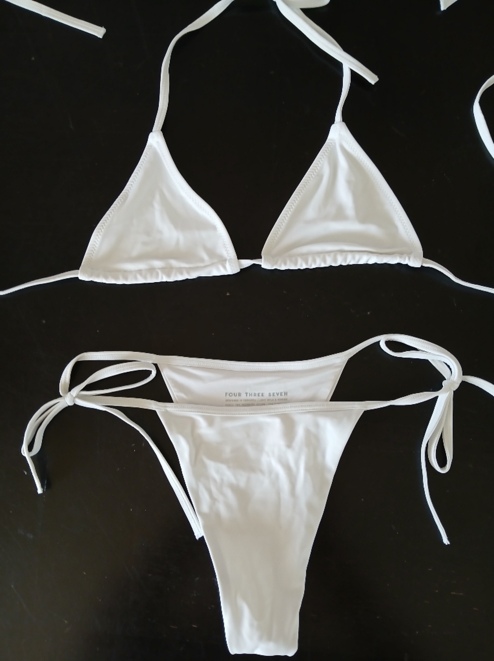 437 Sanders White Bikini Set Small